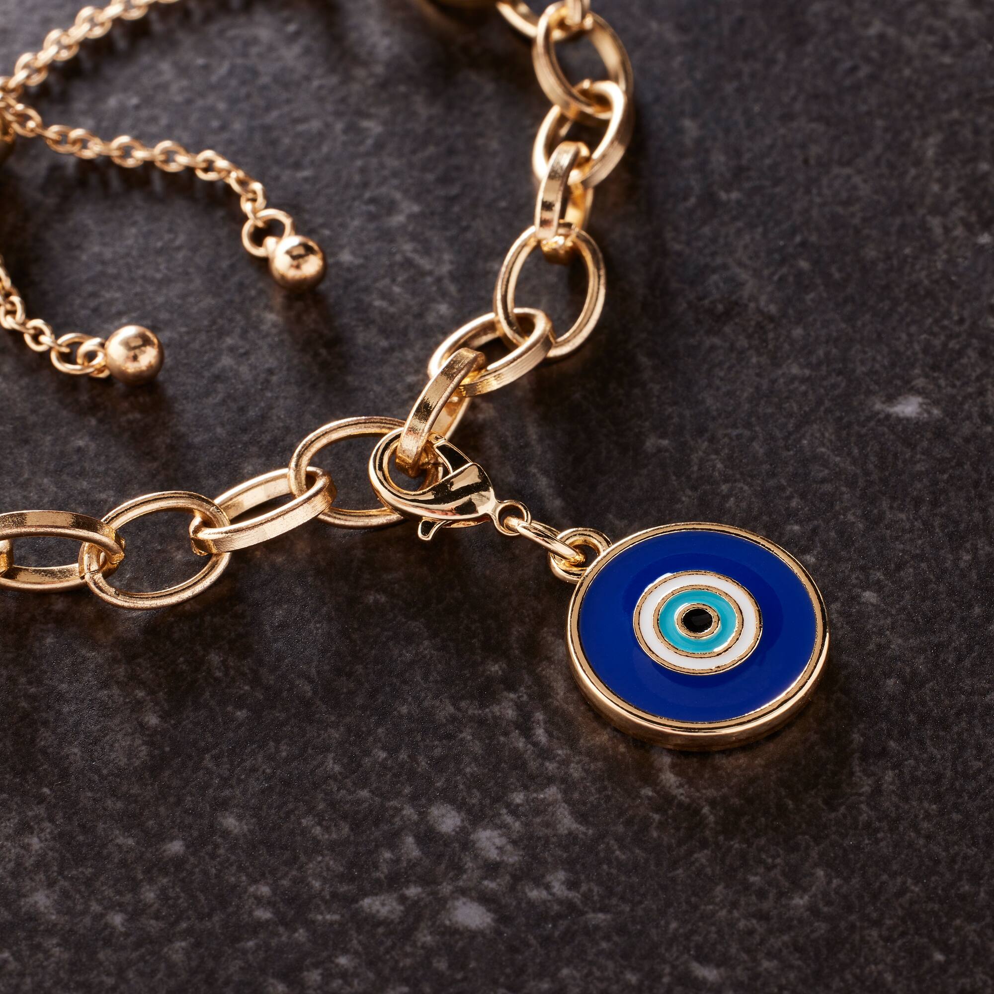 12 Pack: Evil Eye Charm by Bead Landing™